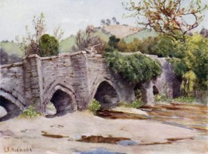 Vieux pont à Lostwithiel - George Franck Nicholls
