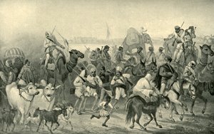 Auxiliaires indigènes se précipitant vers Delhi, c1850s, 1901 - George Francklin Atkinson