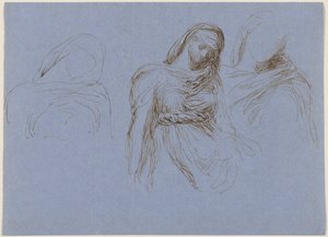 Étude de la mort pour "Le Temps et la Mort" - George Frederic Watts