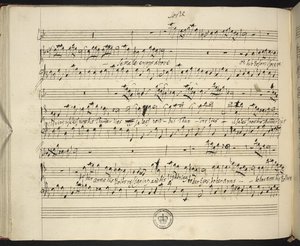 Partition autographe de Semele de Haendel - George Frederick Handel