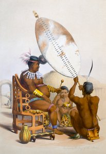 Umpanda le roi des Amazulu, 1849 - George French Angas