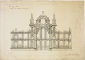 New College Oxford : Portes et grilles proposées pour l