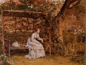 La Dame et son perroquet - George Goodwin Kilburne