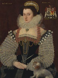 Frances, Lady Brydges (vers 1553-1623) - George Gower