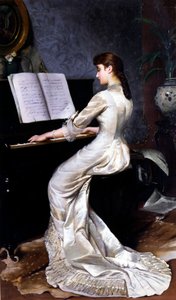 Chanson sans paroles, Pianiste, 1880