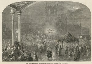 Le Marché de Borough, Londres, la veille de Noël