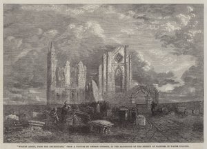Abbaye de Whitby, depuis le cimetière, dans l