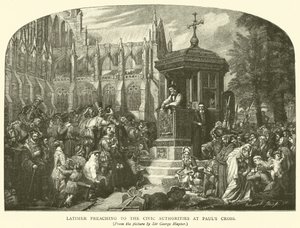 Latimer prêchant aux autorités civiles à Paul