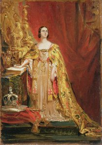 La reine Victoria prêtant serment lors de son couronnement, 28 juin 1838