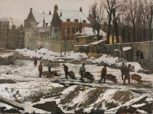 Chantier de construction à Amsterdam - George Hendrik Breitner