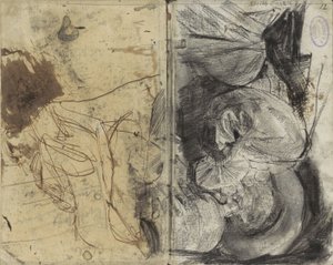 Homme buvant en vêtements du XVIIe siècle et un homme assis - George Hendrik Breitner