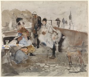 Groupe sur un bateau - George Hendrik Breitner