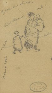 Femme avec deux enfants