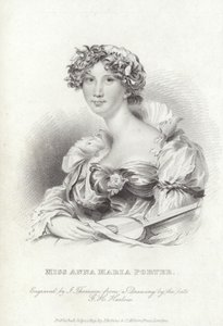 Anna Maria Porter, poète et romancière anglaise - George Henry (after) Harlow