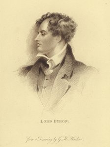 Portrait de Lord Byron - George Henry (after) Harlow