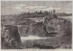 Les chutes de la Chaudière, près de Québec