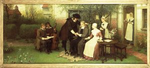 Andrew Marvell (1621-78) visitant son ami John Milton (1608-74)