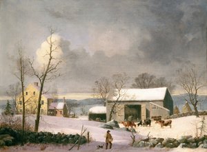 Hiver à la campagne, vers 1858 (huile sur toile)