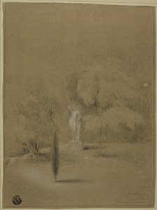 Statue sur la pelouse à Epsom - George Henry Harlow