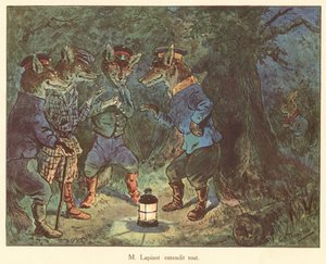 M Lapinot entendit tout (colour litho) - George Henry Thompson