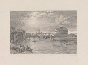 Rome; Pont et Château Saint-Ange sur le Tibre