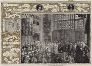 Le mariage du prince de Galles et de la princesse Alexandra du Danemark à la chapelle Saint-Georges, château de Windsor, 10 mars 1863