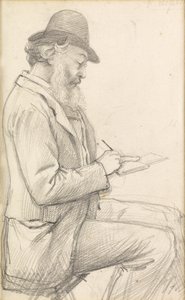 Lord Leighton dessinant