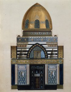 Conception pour la Salle Arabe à Leighton House, Londres, 1880