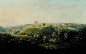 Vue étendue de Richmond, Yorkshire - George I Cuitt