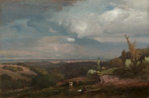 Tempête approchant des collines albaines