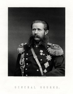 Iosif Vladimirovich Gurko, maréchal de camp russe, 19ème siècle