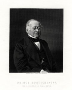 Prince Gorchakov, diplomate russe, 19e siècle