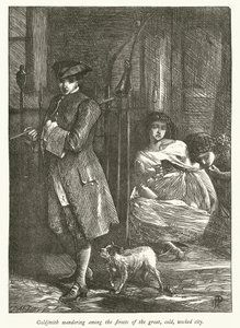 Goldsmith errant dans les rues de la grande, froide et méchante ville