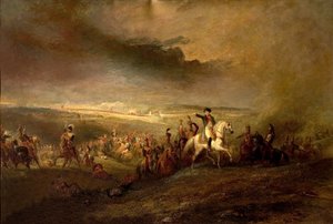 Napoléon quittant le champ de bataille de Waterloo le 18 juin 1815, vers 1816