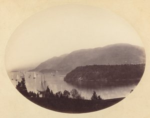 Depuis Trophy Point, West Point, rivière Hudson, vers 1867-1868