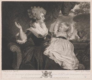 Son Altesse la Duchesse de Devonshire, et la très honorable Lady Georgiana Cavendish