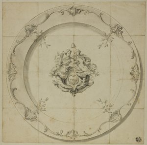 Motif pour assiettes en porcelaine (Utica)