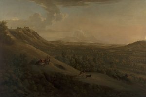 Box Hill, Surrey, avec Dorking au loin