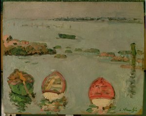 Bateaux, Lower Largo, Fife - George Leslie Hunter