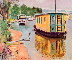 Houseboats, Loch Lomond, vers 1924