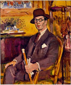 Le bâton de Malacca, portrait de Duncan Macdonald, Esq., assis