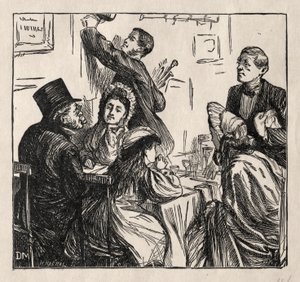 Rafraîchissement - À la Grande Exposition, 1862 - George Louis Palmella Busson Du Maurier