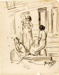 Sans titre (groupe de figures) - George Luks