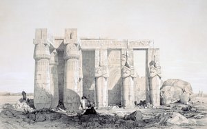 Le Ramseion, Louxor, Égypte, 19ème siècle
