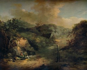 Une colline avec des vagabonds se reposant, vers 1793
