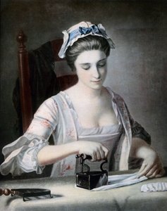 Une servante repassant, 18ème siècle - George Morland