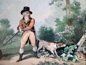 Chasse au lièvre gravée par C. Cotton