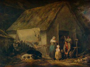 Matin, les colporteurs se préparant pour le marché, 1791