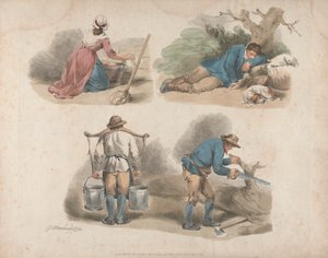 Ensemble de cinq : Études de travailleurs