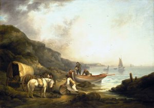 Trafic de contrebandiers sur la côte - George Morland